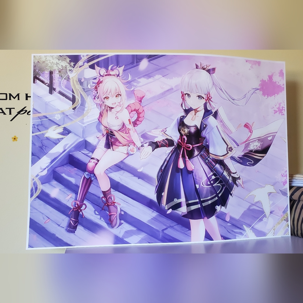 Ayaka & Yoimiya - Genshin Impact Poster